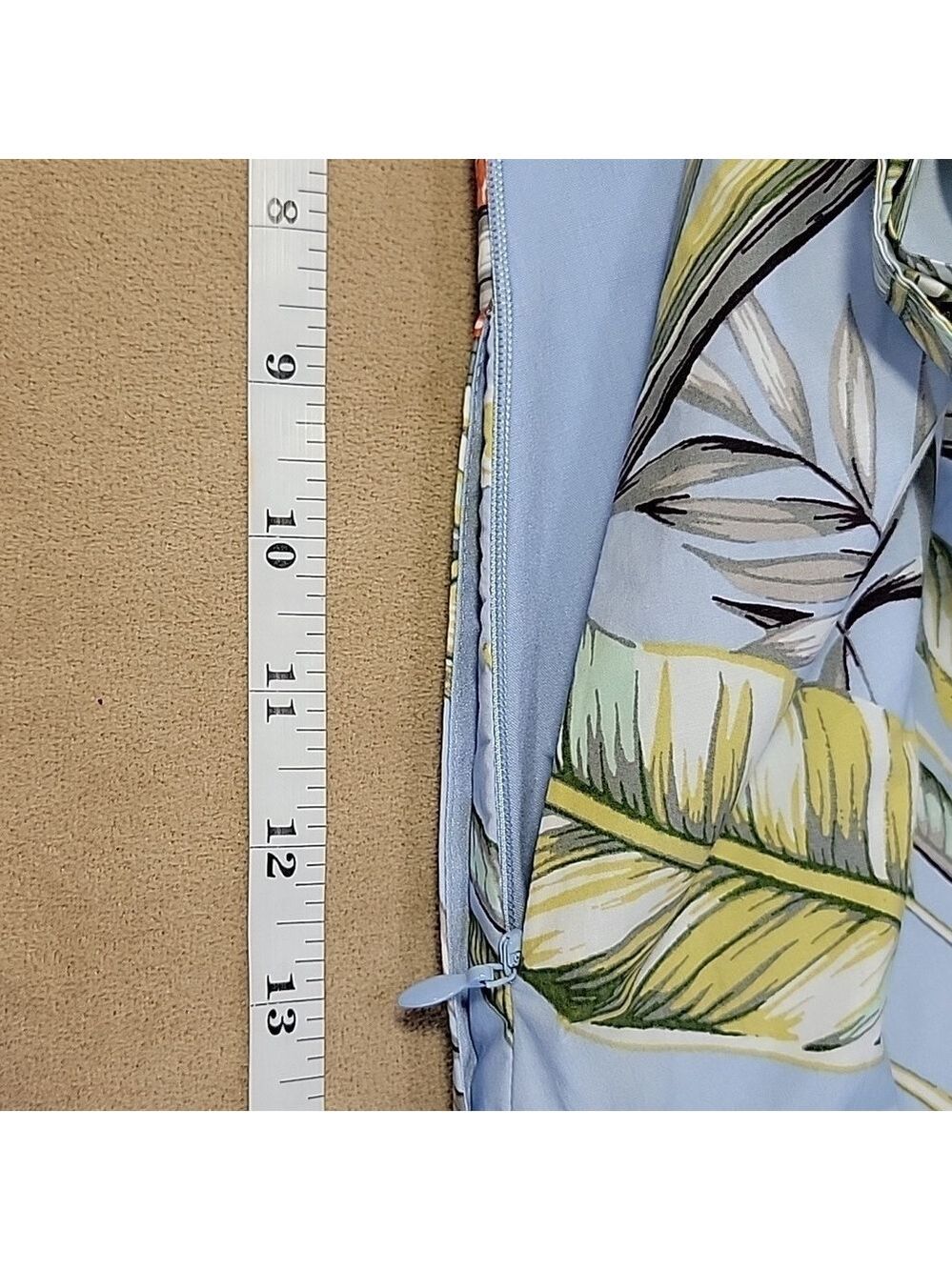 Ann Taylor Blue Jungle Floral Monkey Toga Dress Size 4 EUC - Picture 12 of 12